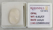 6.61/CT Natural FIRE OPAL with Govt. Lab Certificate-12500D51212
